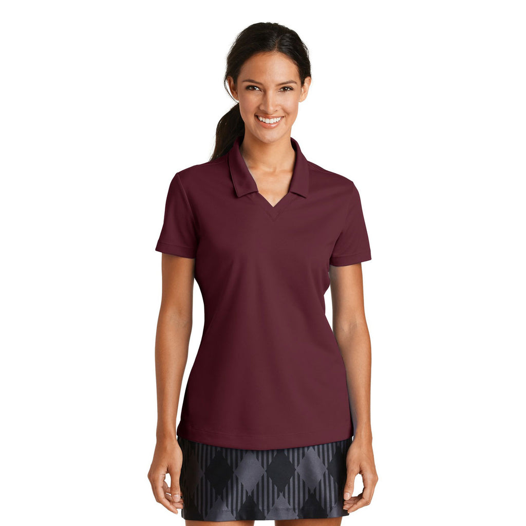 Nike Women's Team Red Dri-FIT Micro Pique Polo