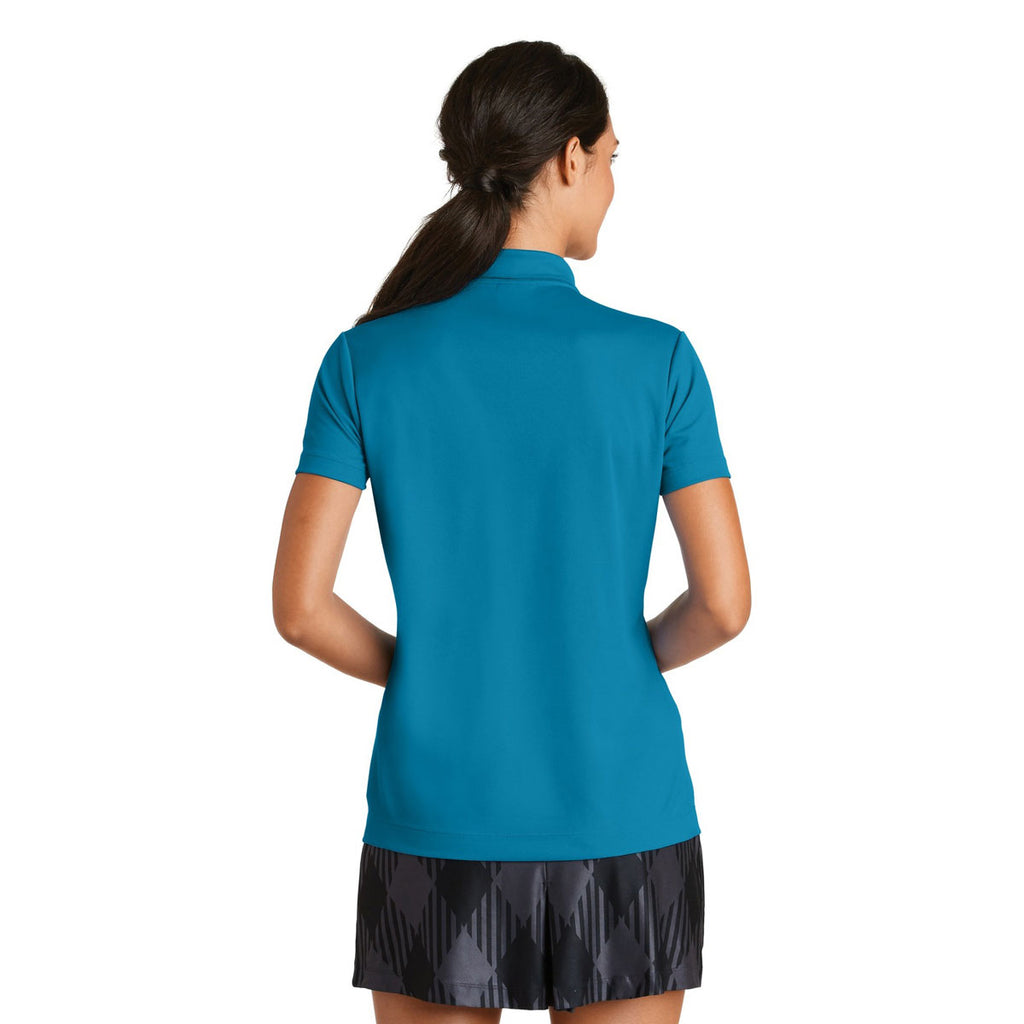 Nike Women's Tidal Blue Dri-FIT Micro Pique Polo
