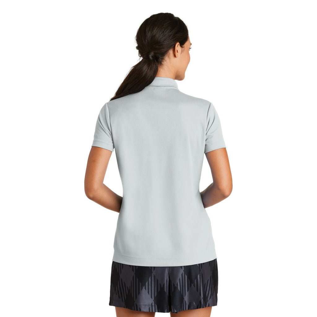Nike Women's Wolf Grey Dri-FIT Micro Pique Polo