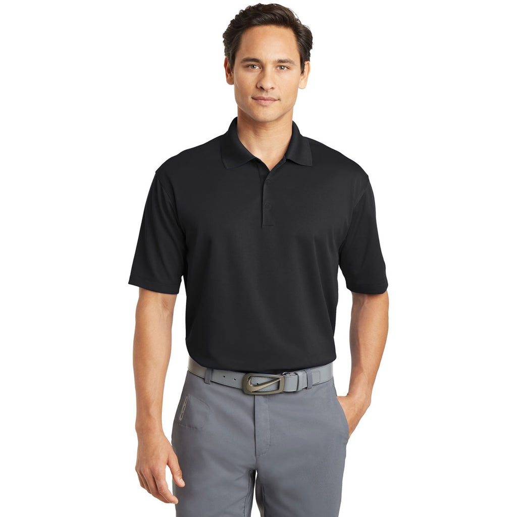 Nike Men's Black Dri-FIT Micro Pique Polo