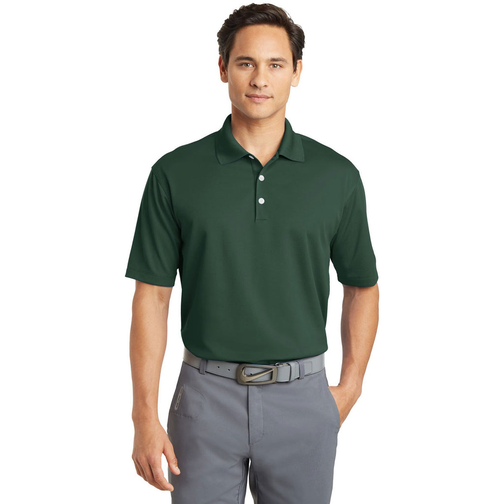 Nike Men's Team Green Dri-FIT Micro Pique Polo