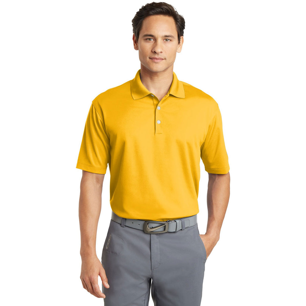 Nike Men's University Gold Dri-FIT Micro Pique Polo