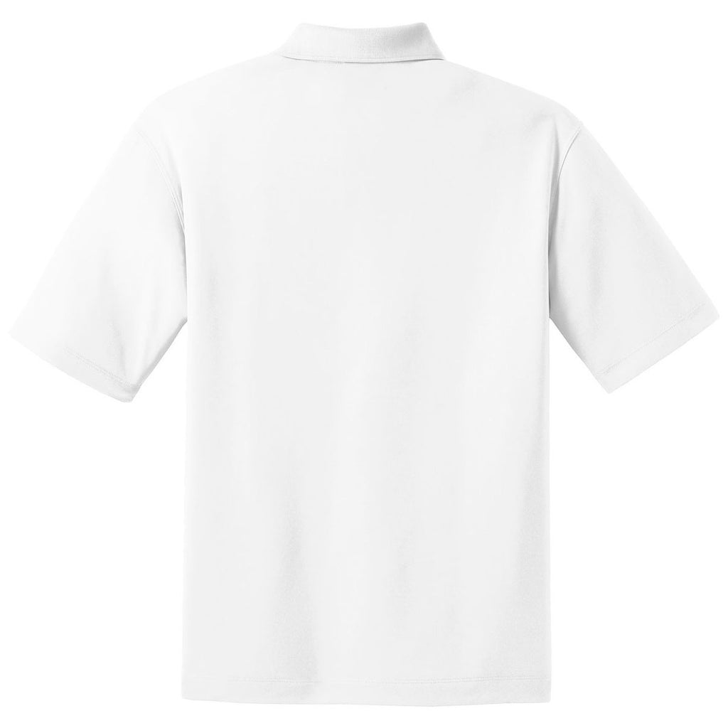 Nike Men's White Dri-FIT Micro Pique Polo