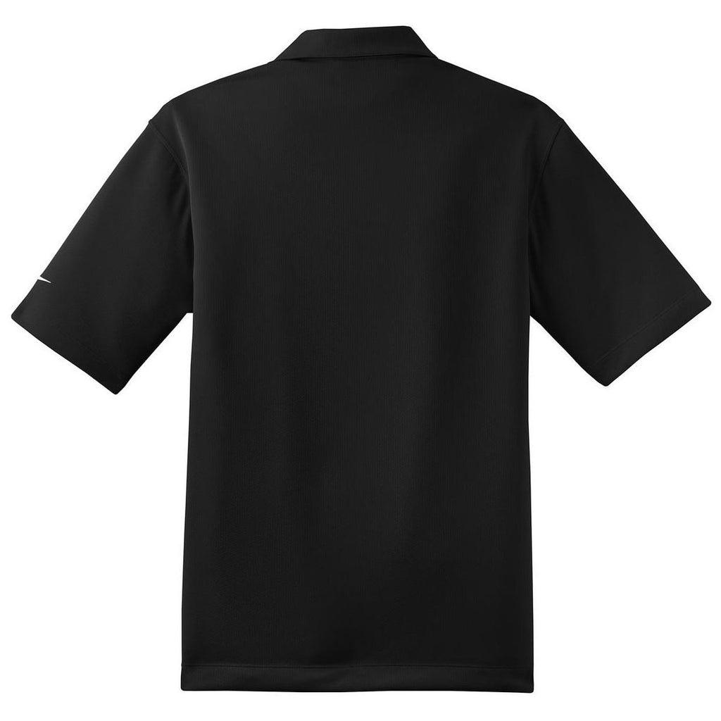 Nike Men's Black Dri-FIT Pebble Texture Polo