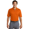 Nike Men's Orange Dri-FIT Pebble Texture Polo