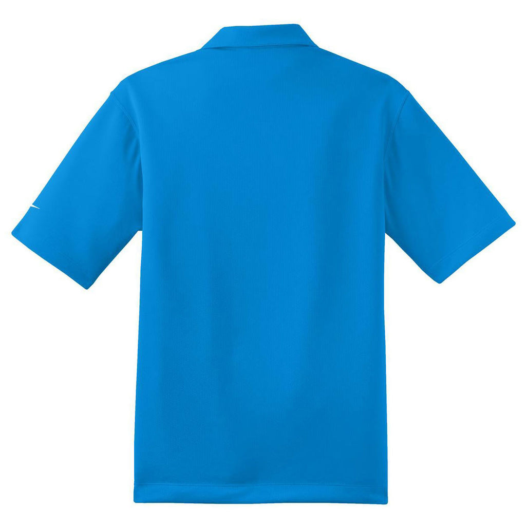 Nike Men's Photo Blue Dri-FIT Pebble Texture Polo