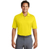 Nike Men's Tour Yellow Dri-FIT Pebble Texture Polo