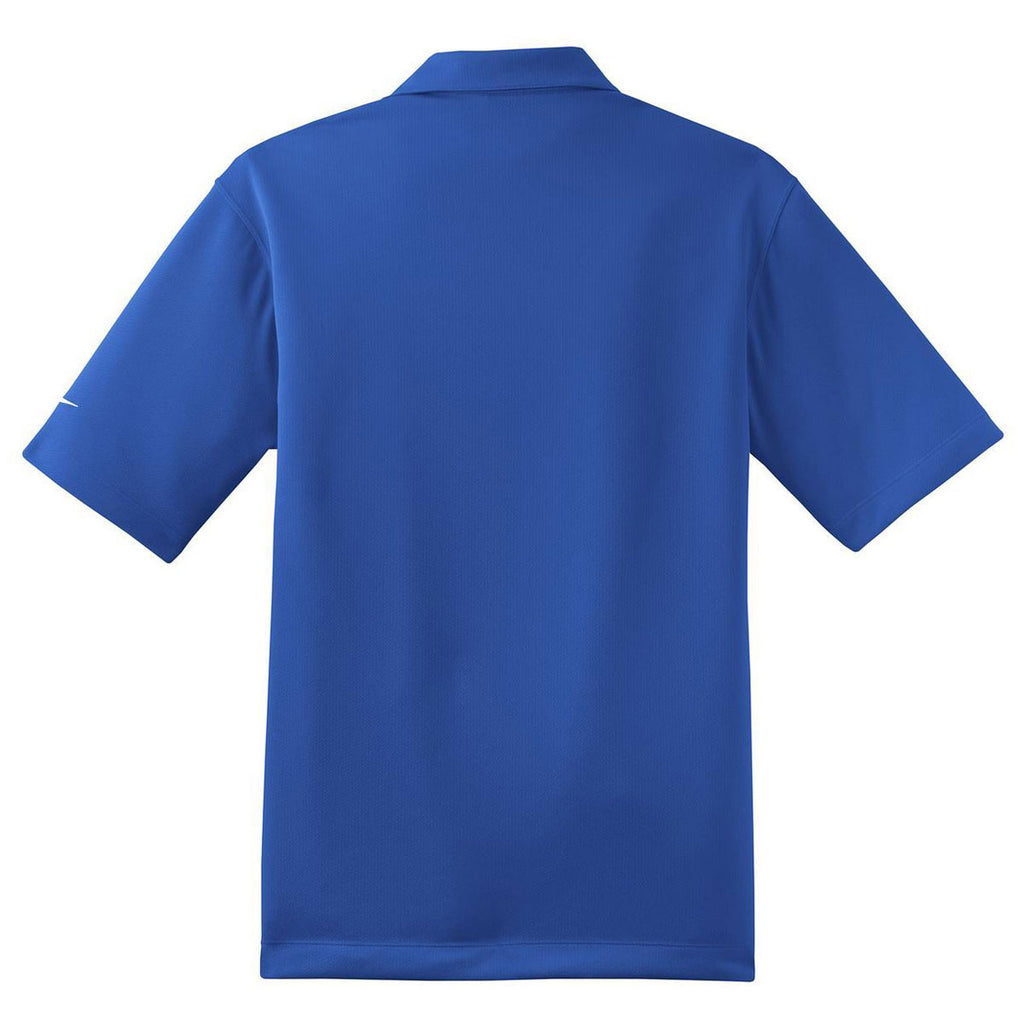 Nike Men's Varsity Royal Dri-FIT Pebble Texture Polo