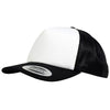 au-6005-yupoong-blackwhite-cap