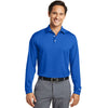 Nike Men's Blue Sapphire Tall Long Sleeve Dri-FIT Stretch Tech Polo