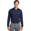 Nike Men's Midnight Navy Tall Long Sleeve Dri-FIT Stretch Tech Polo