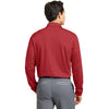 Nike Men's Varsity Red Tall Long Sleeve Dri-FIT Stretch Tech Polo