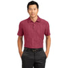 Nike Men's Team Red Dri-FIT Embossed Polo
