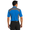 Nike Men's Aero Blue/Dark Grey Dri-FIT Engineered Mesh Polo