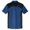 Nike Men's Gym Blue/Black Dri-FIT Engineered Mesh Polo