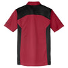 Nike Men's Gym Red/Black Dri-FIT Engineered Mesh Polo