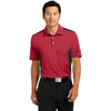 Nike Men's Gym Red/Black Dri-FIT Engineered Mesh Polo