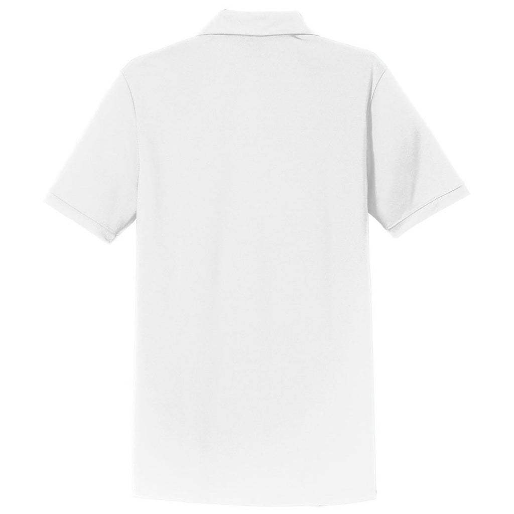 Nike Men's White Dri-FIT Players Modern Fit Polo