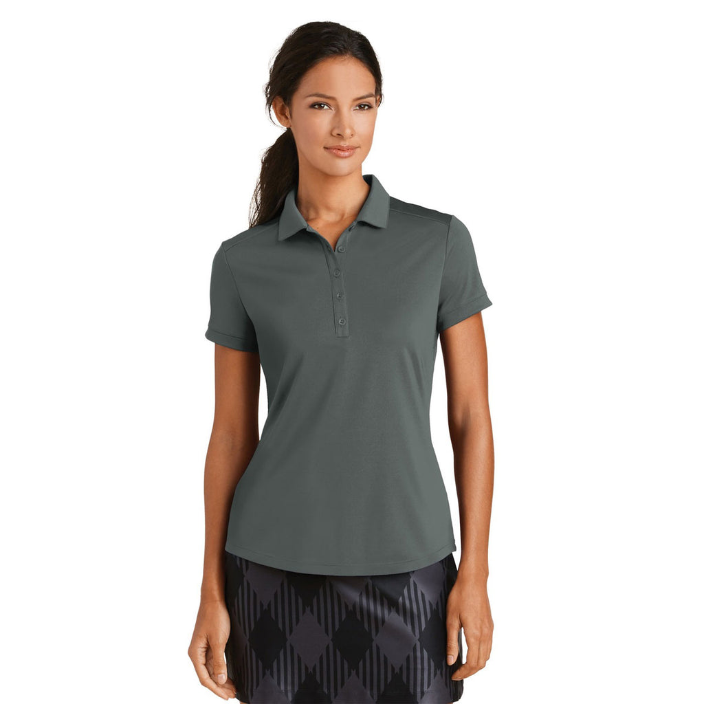 Nike Women's Anthracite Dri-FIT Players Modern Fit Polo