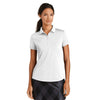 Nike Women's White Dri-FIT Players Modern Fit Polo