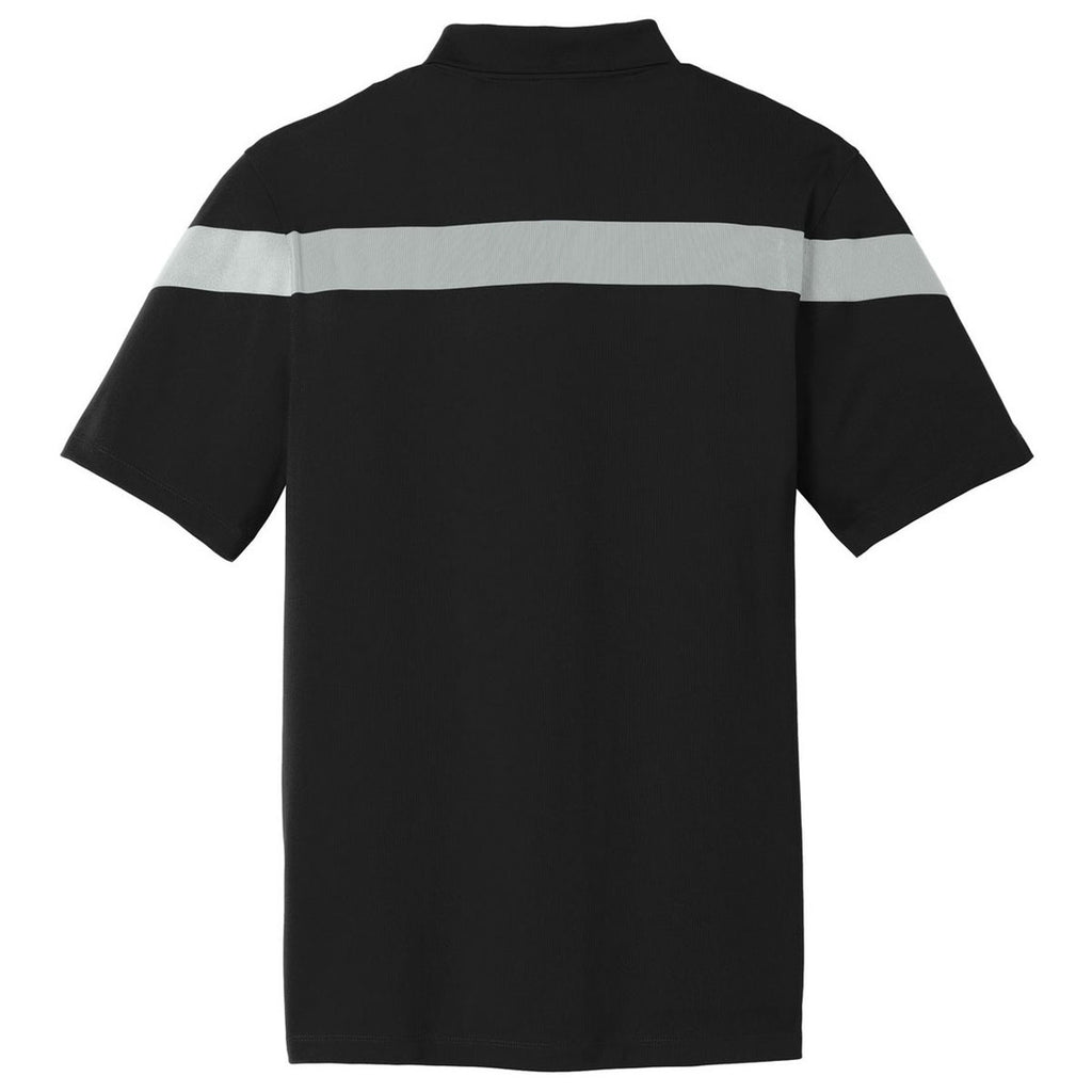 Nike Men's Black/Wolf Grey Dri-FIT Commander Polo