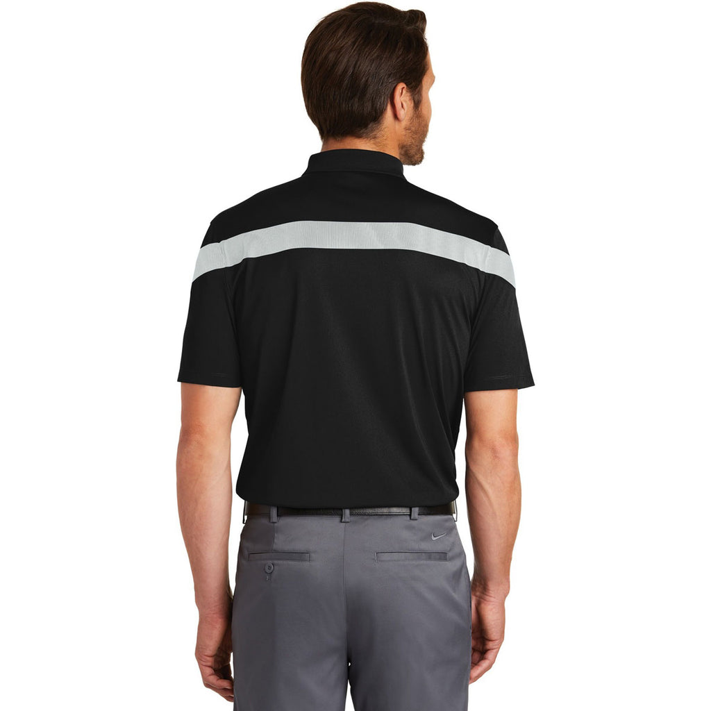 Nike Men's Black/Wolf Grey Dri-FIT Commander Polo