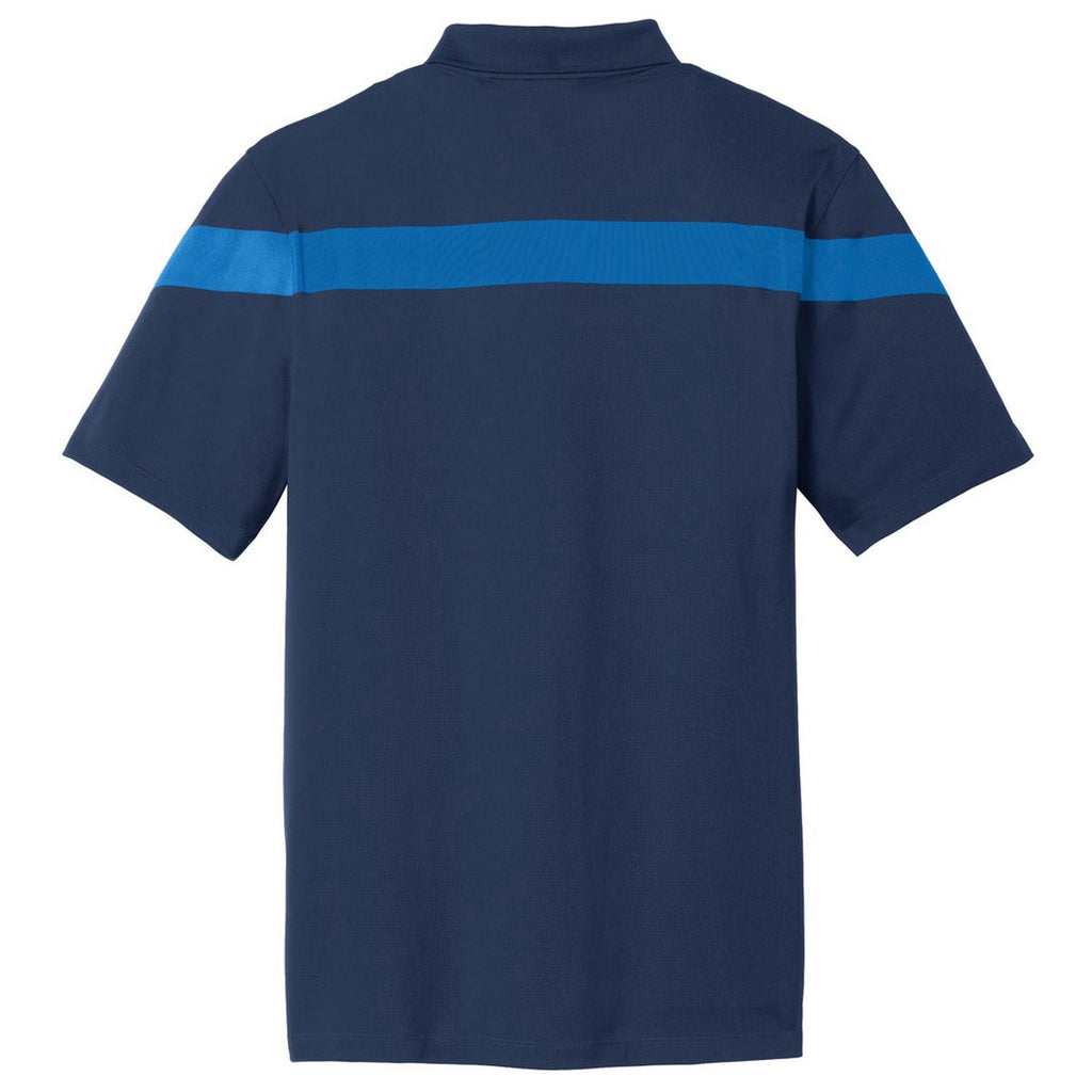 Nike Men's Midnight Navy/Photo Blue Dri-FIT Commander Polo