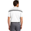 Nike Men's White/Black Dri-FIT Commander Polo