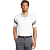 Nike Men's White/Black Dri-FIT Commander Polo