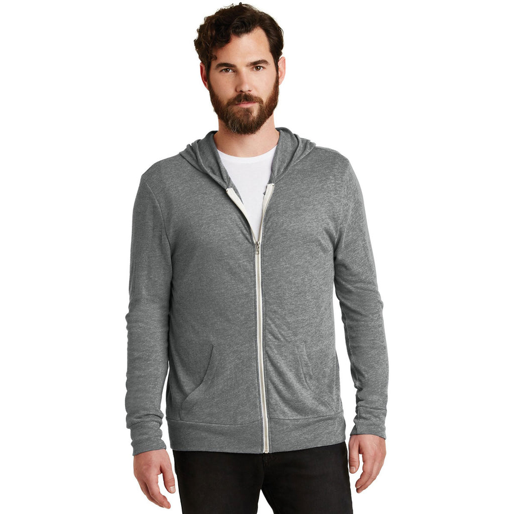 Alternative Men's Eco Grey Eco-Jersey Zip Hoodie