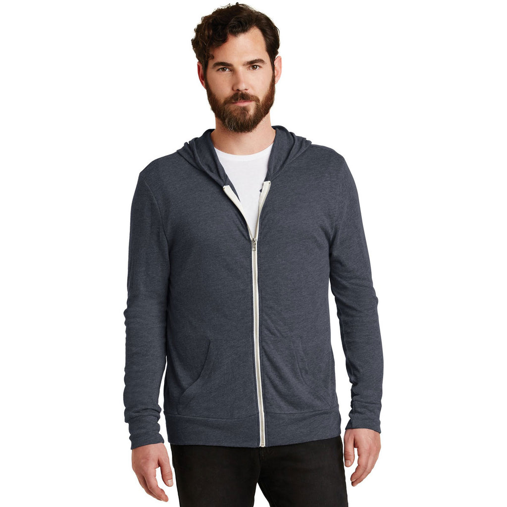 Alternative Men's Eco True Navy Eco-Jersey Zip Hoodie