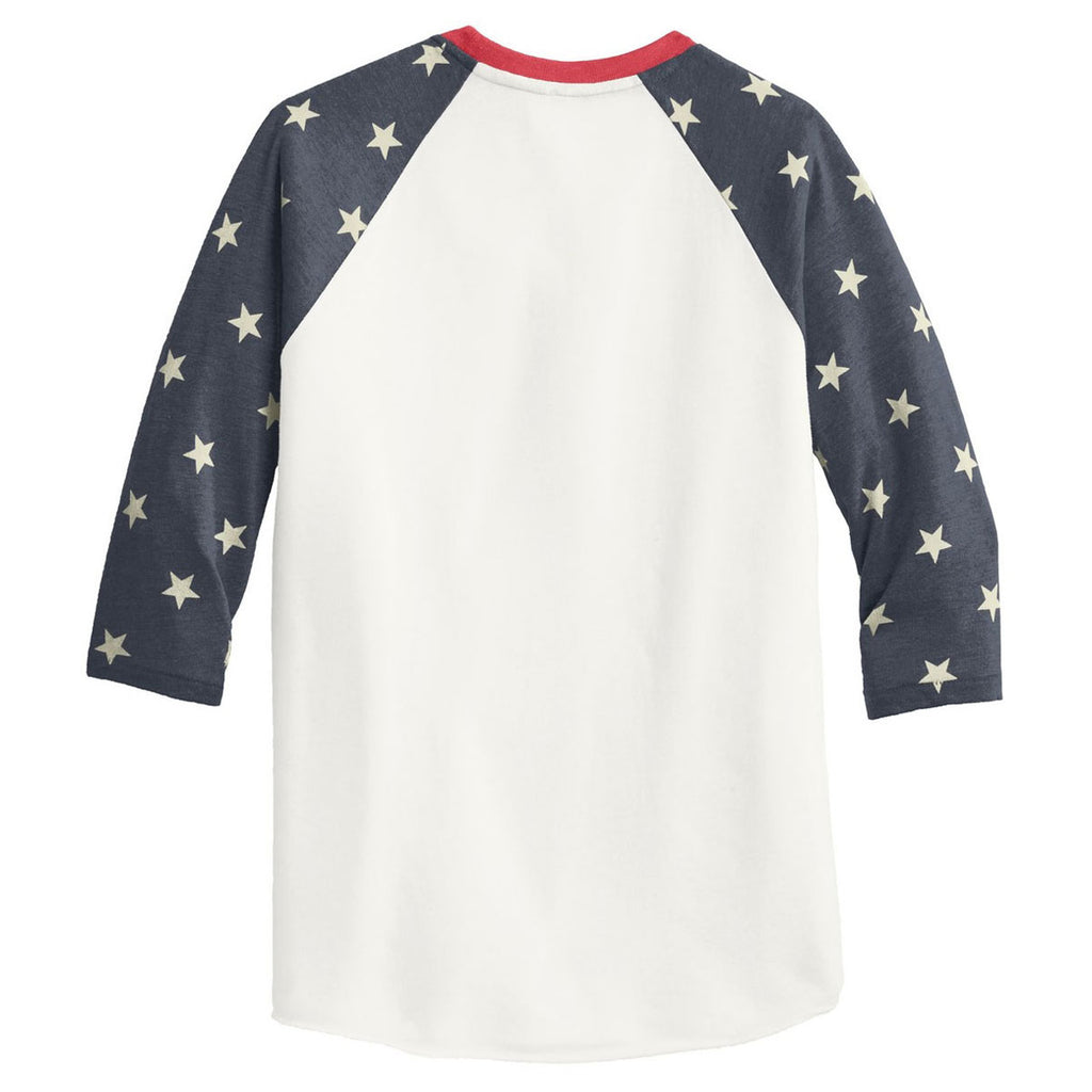 Alternative Men's Stars Eco-Jersey Baseball T-Shirt