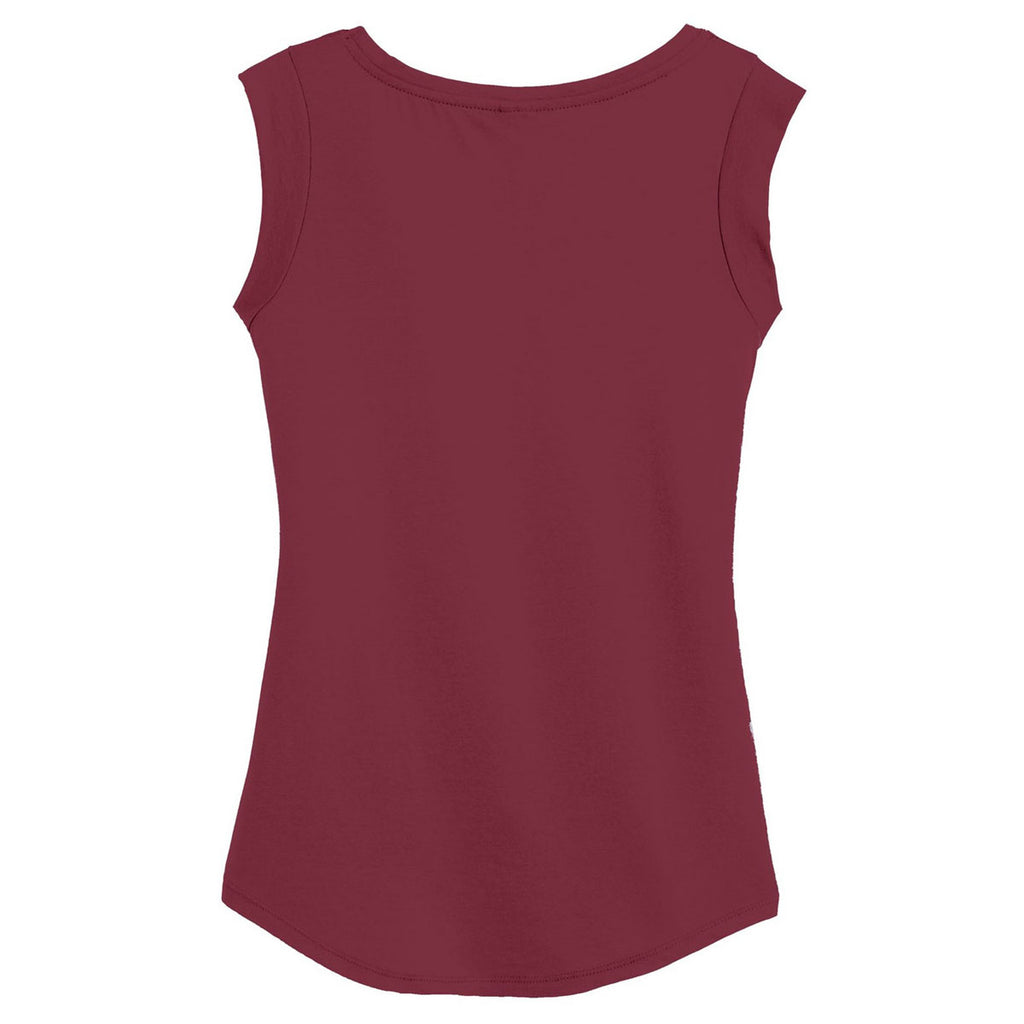 Alternative Women's Redwood Cap Sleeve Satin Jersey Crew T-Shirt