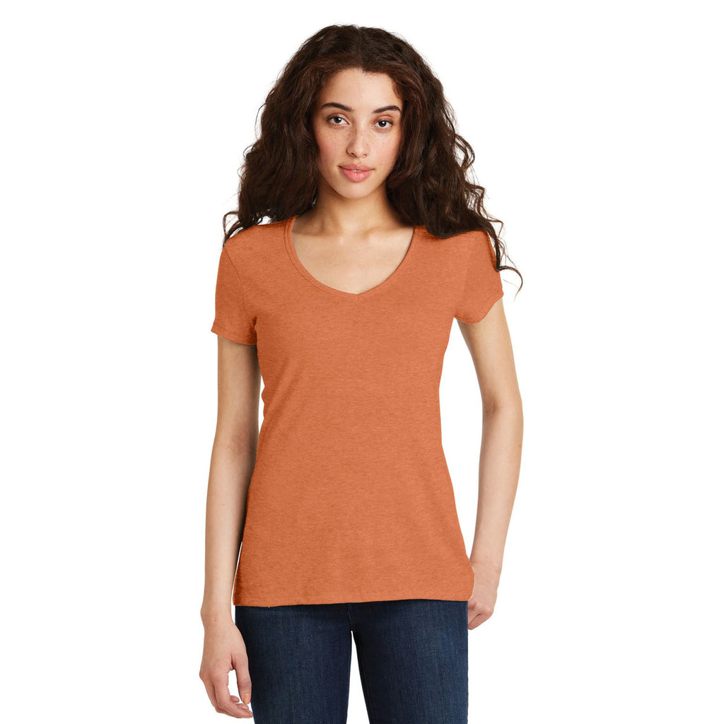 Alternative Women's Southern Orange The Keepsake V-Neck Vintage 50/50 Tee