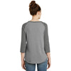 Alternative Women's Smoke/Vintage Coal Outfield 3/4-Sleeve Vintage 50/50 Tee