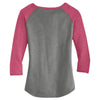 Alternative Women's Vintage Coal/Vintage Pink Outfield 3/4-Sleeve Vintage 50/50 Tee