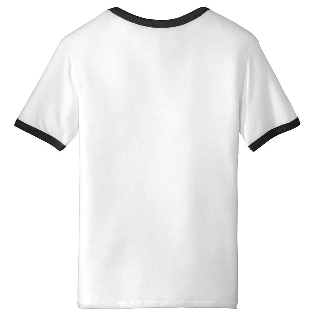 Alternative Men's White/Black The Keeper Vintage 50/50 Ringer Tee