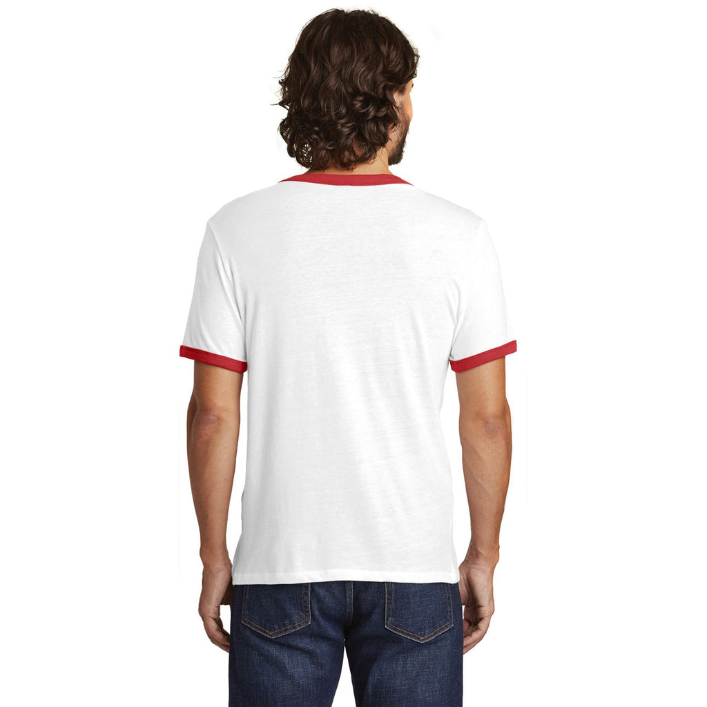 Alternative Men's White/Red The Keeper Vintage 50/50 Ringer Tee