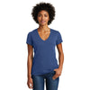 Alternative Women's Royal Blue Weathered Slub So-Low V-Neck Tee