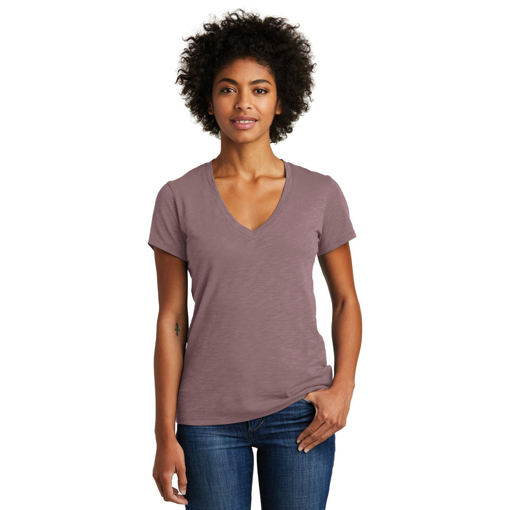 Alternative Women's Vintage Rose Weathered Slub So-Low V-Neck Tee