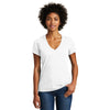 Alternative Women's White Weathered Slub So-Low V-Neck Tee