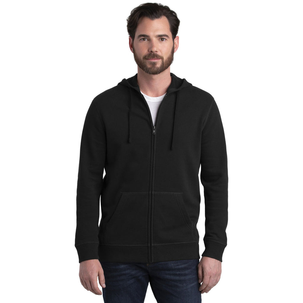 Alternative Men's Black Indy Blended Fleece Zip Hoodie