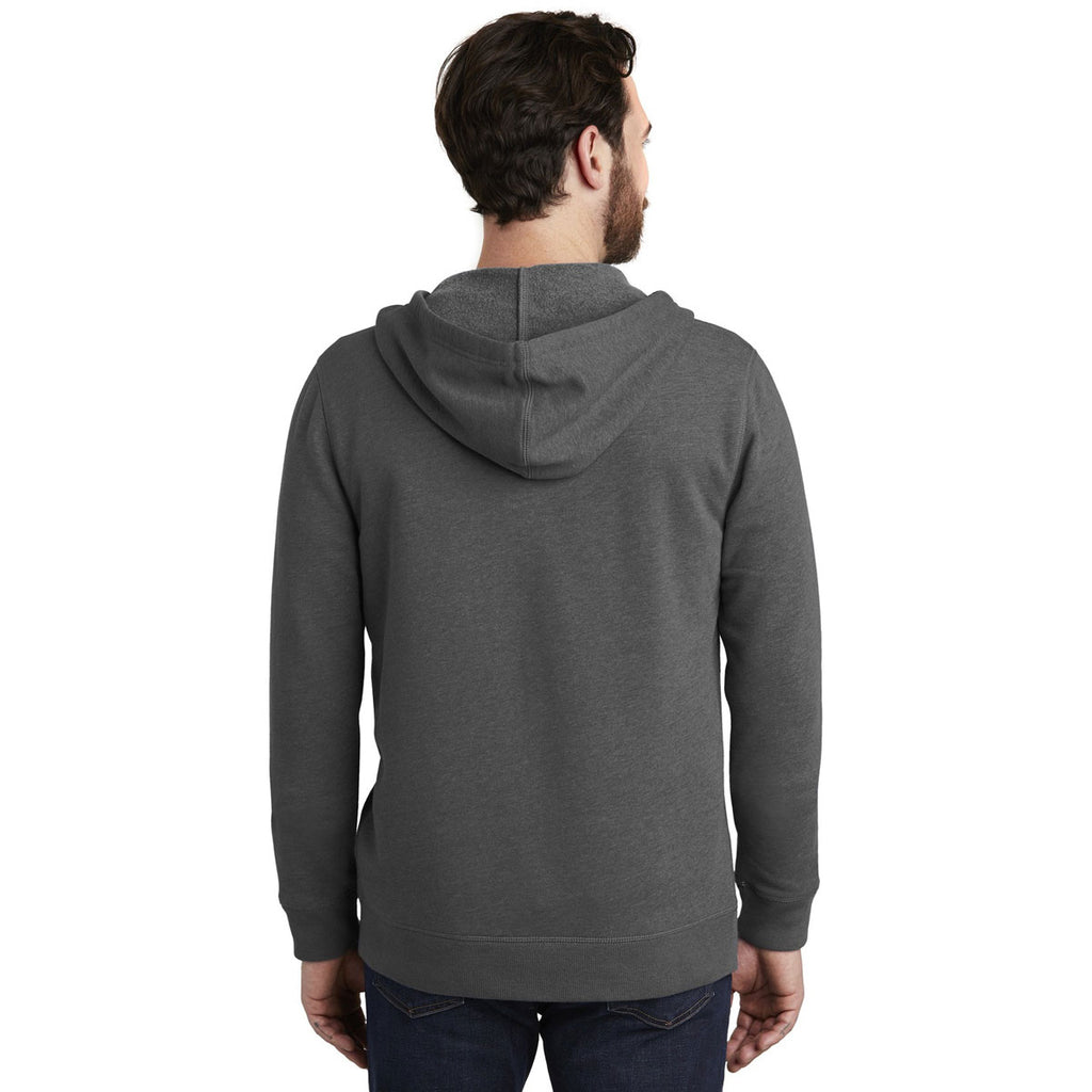 Alternative Men's Heather Deep Charcoal Indy Blended Fleece Zip Hoodie