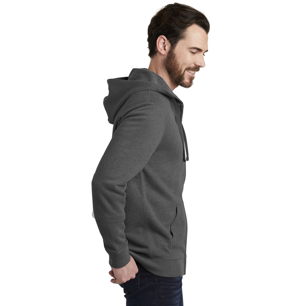 Alternative Men's Heather Deep Charcoal Indy Blended Fleece Zip Hoodie