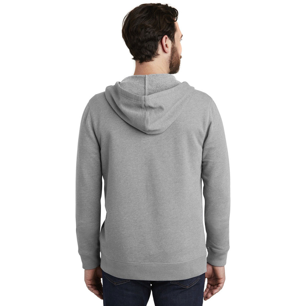 Alternative Men's Heather Grey Indy Blended Fleece Zip Hoodie