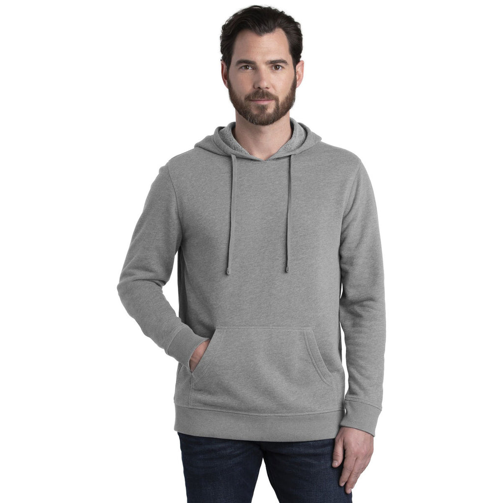 Alternative Men's Heather Grey Rider Blended Fleece Pullover Hoodie