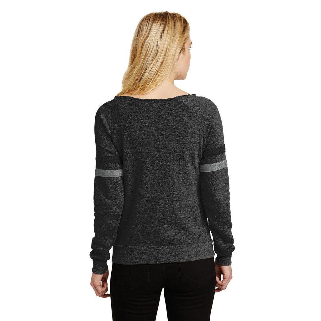 Alternative Women's Eco Black/Eco True Black/Eco Grey Maniac Sport Eco-Fleece Sweatshirt