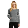 Alternative Women's Eco Grey/Eco Black/Eco Ivory Maniac Sport Eco-Fleece Sweatshirt