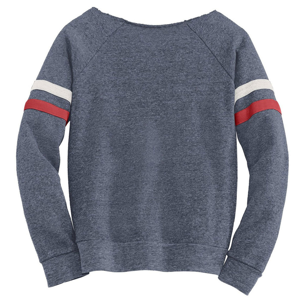 Alternative Women's Eco True Navy/Eco Ivory/Eco True Red Maniac Sport Eco-Fleece Sweatshirt