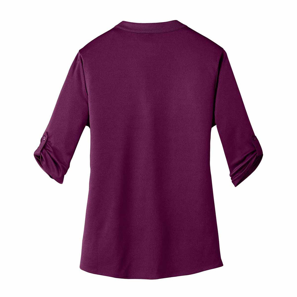 OGIO Women's Purple Luxe Crush Henley